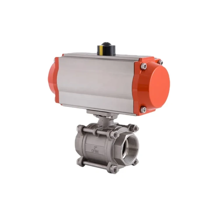 NPT tråd pneumatisk actueret kugleventil|CE/ATEX certificeret