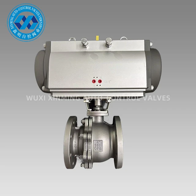 Pneumatisk aktuator metal-til-metal Flangekugleventil