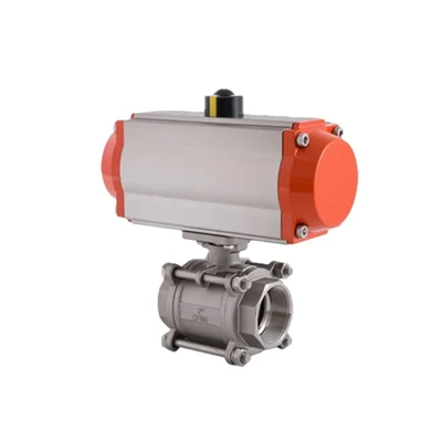 NPT tråd pneumatisk actueret kugleventil|CE/ATEX certificeret