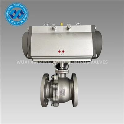 Pneumatisk aktuator metal-til-metal Flangekugleventil