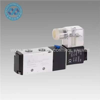 Pneumatisk magnetventil 5 Way 2- Positionskontrol Luft 12V 24V 220V