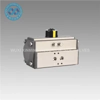 Enkelt/dobbeltvirkende pneumatisk aktuator