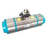 Tri Clamp Three Way Ball Valve tre-trins pneumatisk aktuator